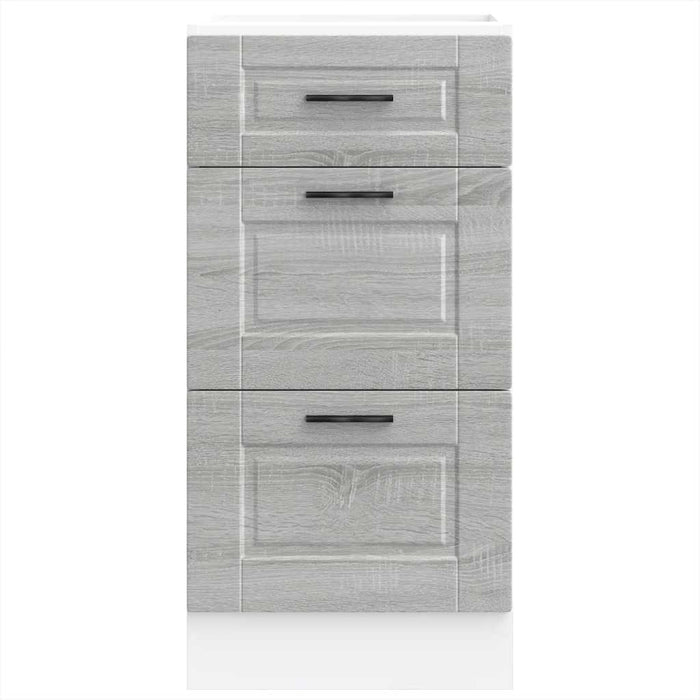 Kitchen Base Cabinet Porto Grey Sonoma Engineered Wood