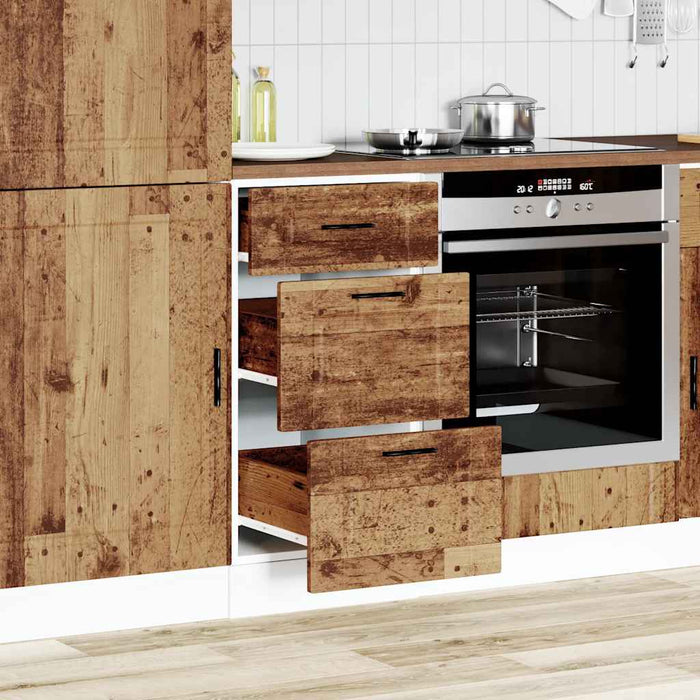 Kitchen Base Cabinet Porto Old Wood Engineered Wood