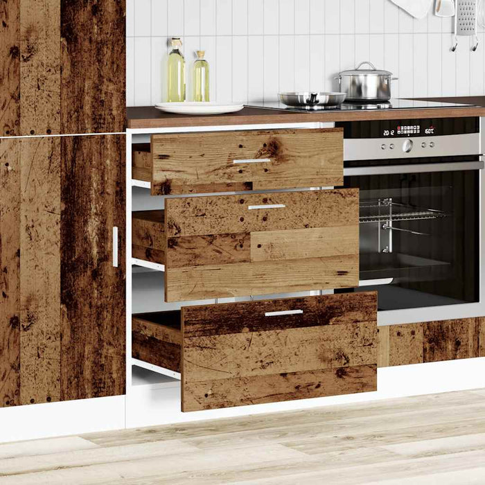 Kitchen Base Cabinet Old Wood Engineered Wood