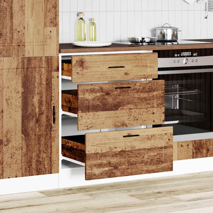 Kitchen Base Cabinet Porto Old Wood Engineered Wood