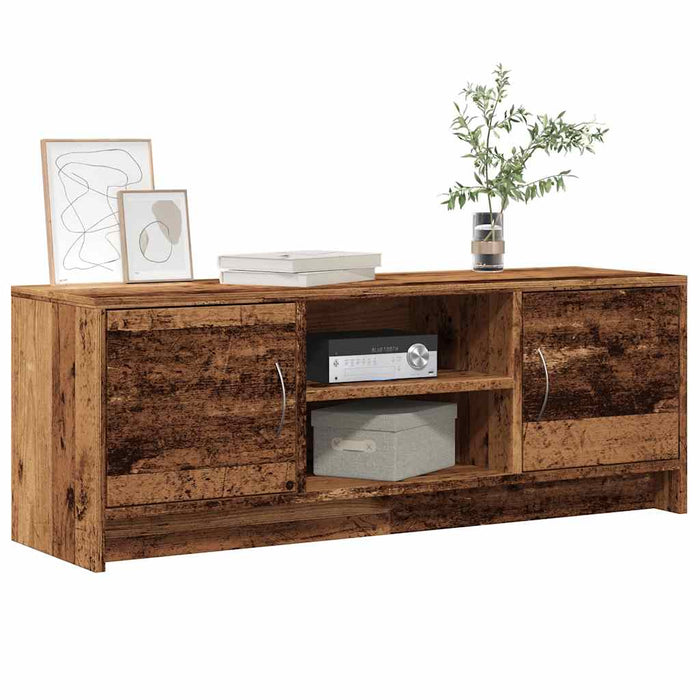 TV Cabinet Old Wood 102x30x37.5 cm Engineered Wood