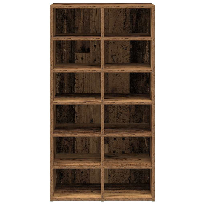 Shoe Rack Old Wood 54x34x100.5 cm Engineered Wood