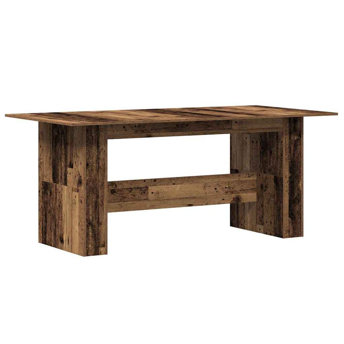 Dining Table Old Wood 180x90x76 cm Engineered Wood