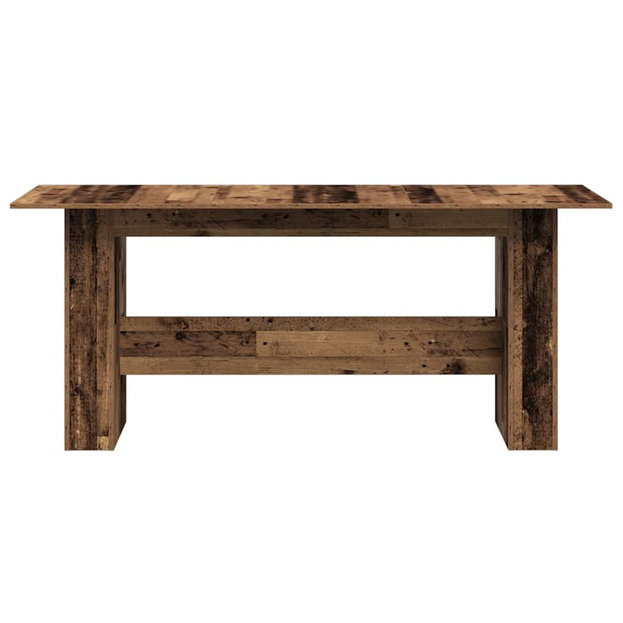 Dining Table Old Wood 180x90x76 cm Engineered Wood