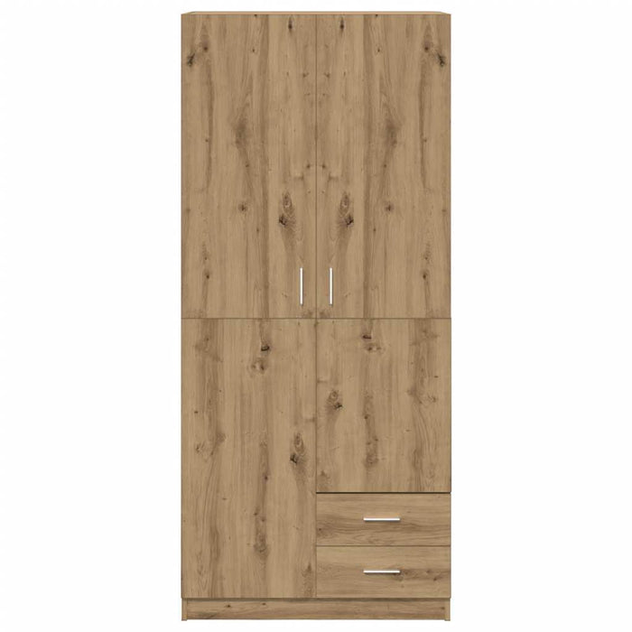 Гардероб Artisian Oak 80x52x180 cm Engineered Wood