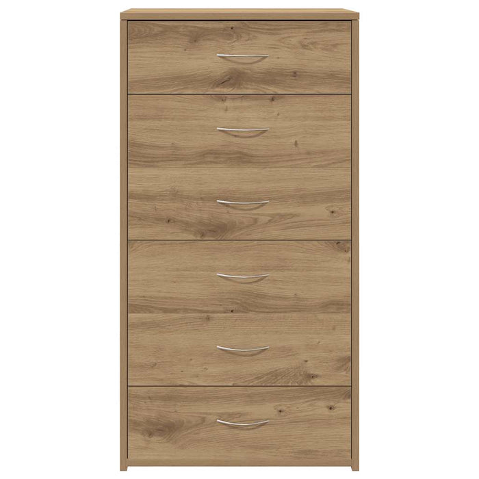 Сервант с 6 ящиками Artisan Oak 50x34x96 см Инженерное дерево