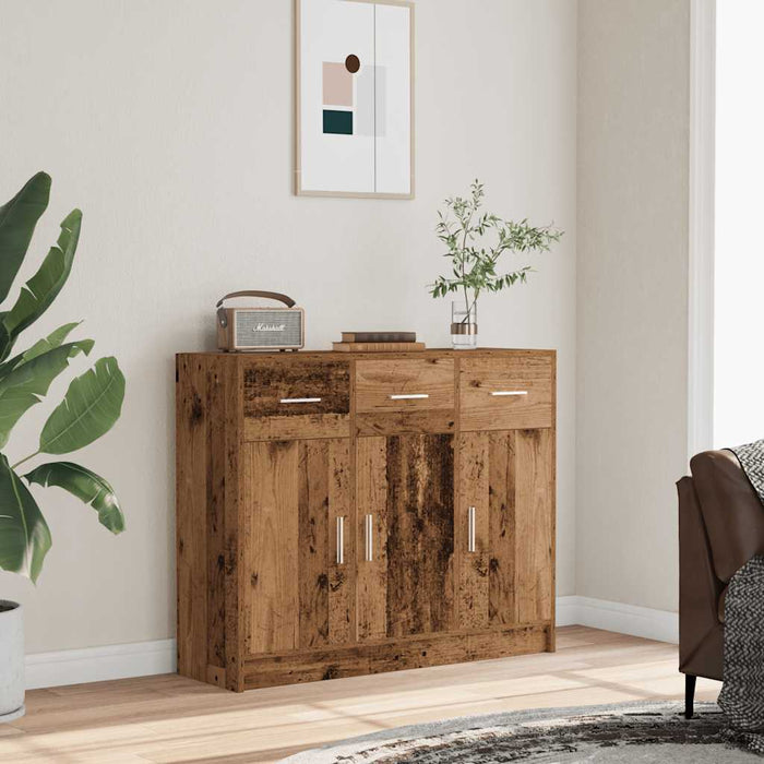 Sideboard Old Wood 91x28x75 cm Engineered Wood