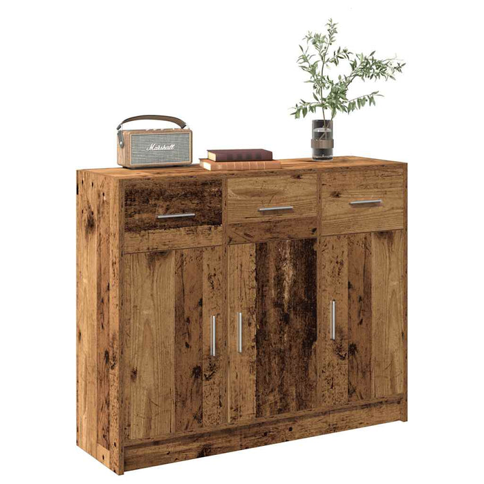 Sideboard Old Wood 91x28x75 cm Engineered Wood