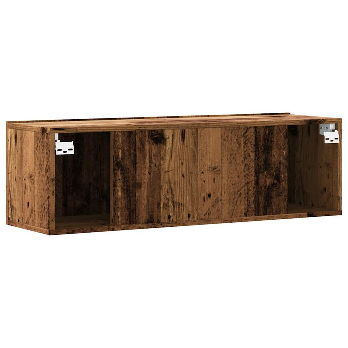 Wall Mounted TV Cabinet Old Wood 100x30x30 cm Engineered Wood