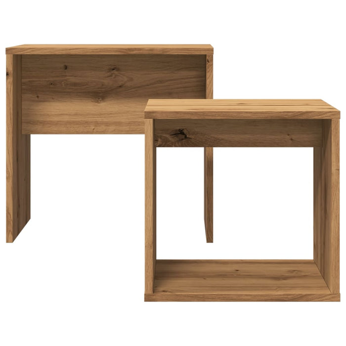 Nesting Coffee Tables 2 pcs Artisan Oak Engineered Wood