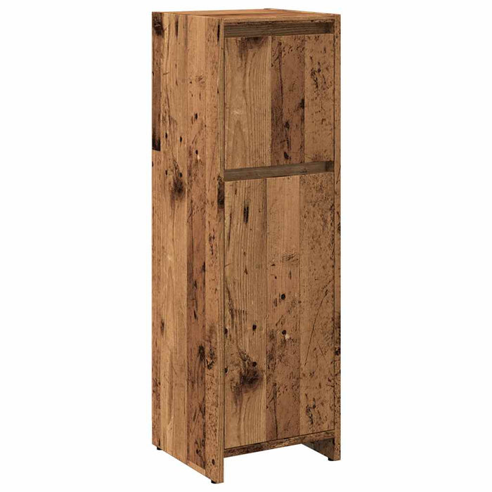 Bathroom Cabinet Old Wood 30x30x95 cm Engineered Wood