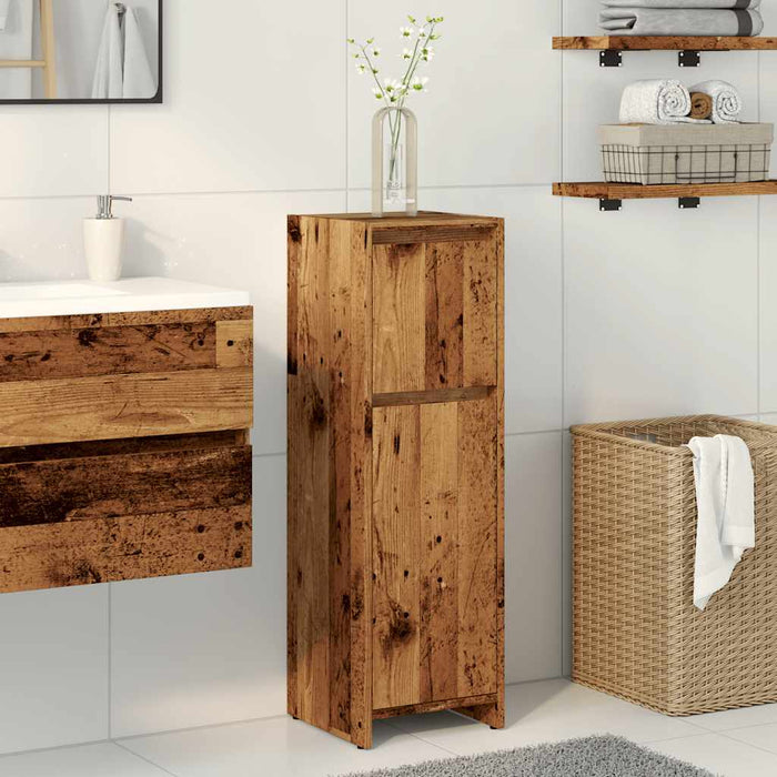 Bathroom Cabinet Old Wood 30x30x95 cm Engineered Wood