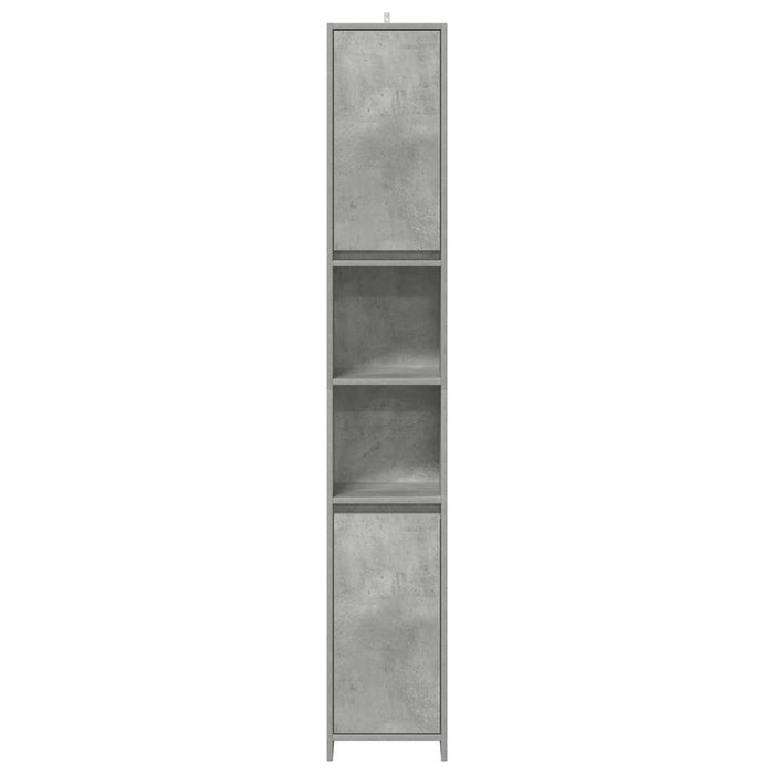 Bathroom Cabinet Concrete Grey 30x30x183.5 cm Engineered Wood