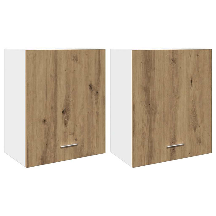 Hanging Cabinets 2 pcs Artisan Oak 50x31x60 cm Engineered Wood