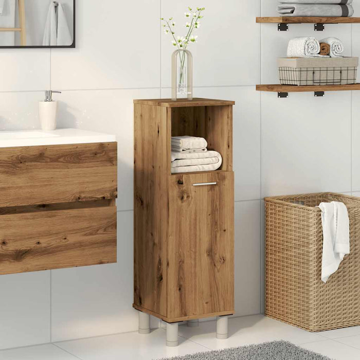 Bathroom Cabinet Artisan Oak 30x30x95 cm Engineered Wood