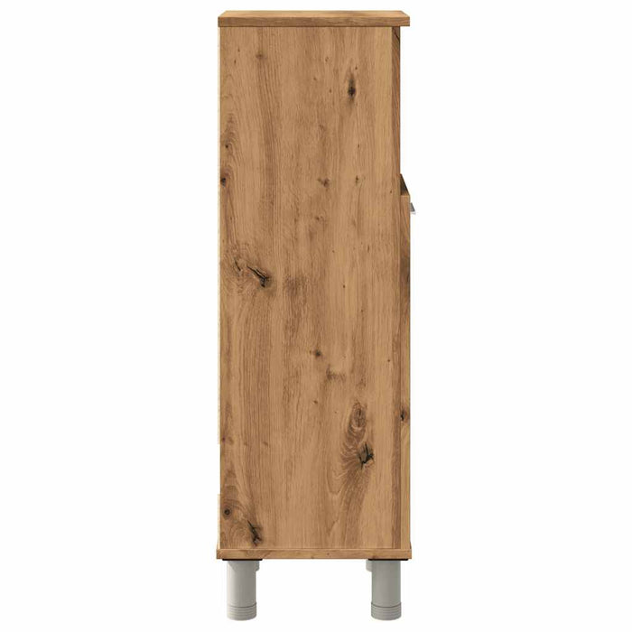 Bathroom Cabinet Artisan Oak 30x30x95 cm Engineered Wood