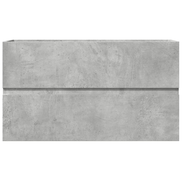 Sink Cabinet Concrete Grey 90x38.5x45 cm Engineered Wood