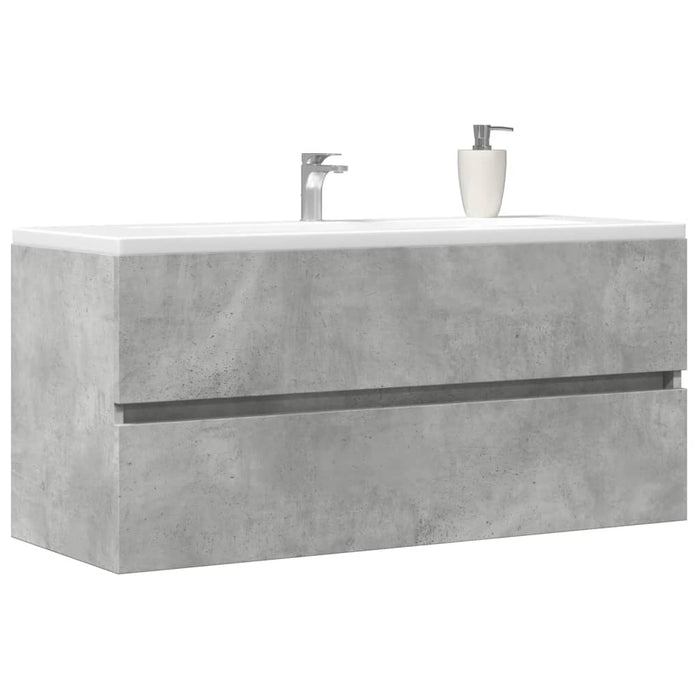 Sink Cabinet Concrete Grey 100x38.5x45 cm Engineered Wood