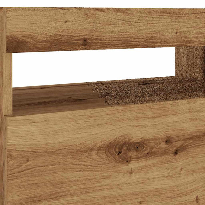 Тумба под телевизор со светодиодной подсветкой Artisan Oak 60x35x40 см Инженерная древесина