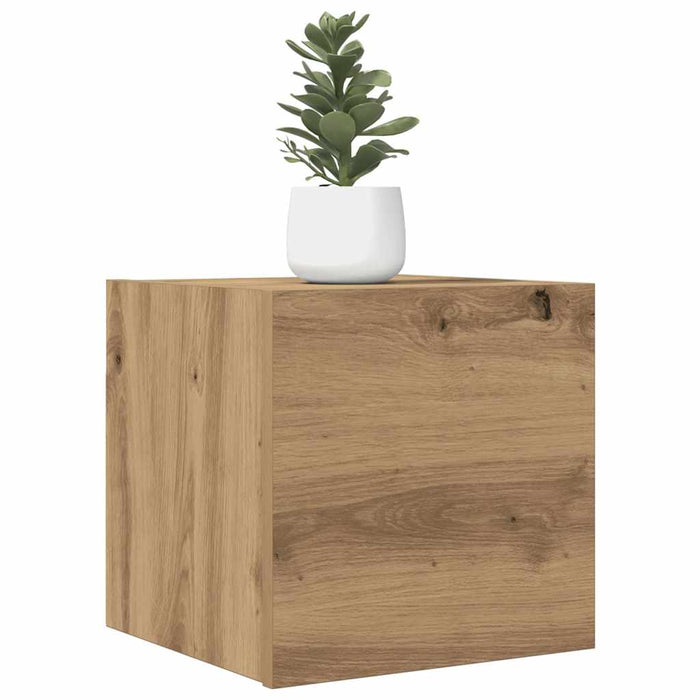 Wall Mounted TV Cabinet 2 pcs Artisan Oak 30.5x30x30 cm