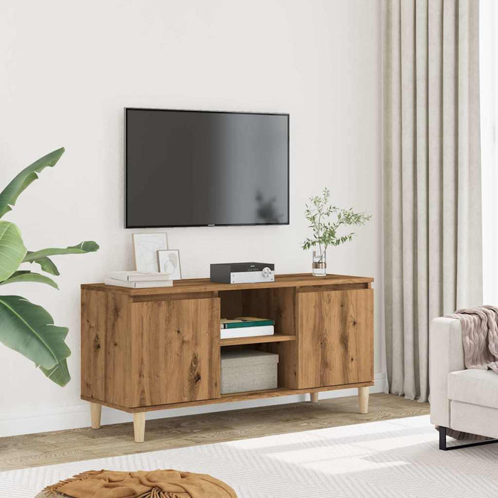 TV Cabinet Artisan Oak 102x35x50 cm Engineered Wood