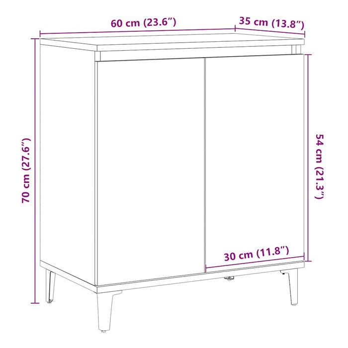 Sideboard Old Wood 60x35x70 cm Engineered Wood