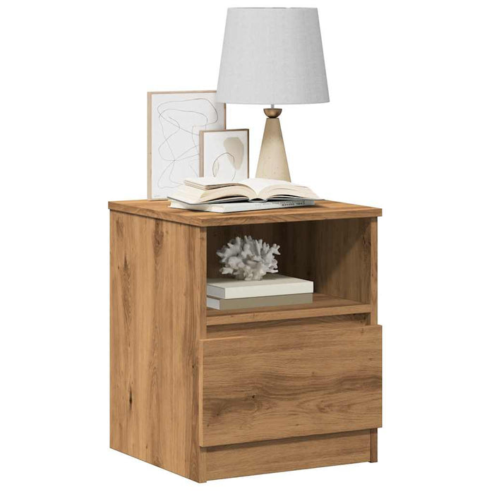 Bedside Cabinet Artisan Oak 40x40x50 cm Engineered Wood