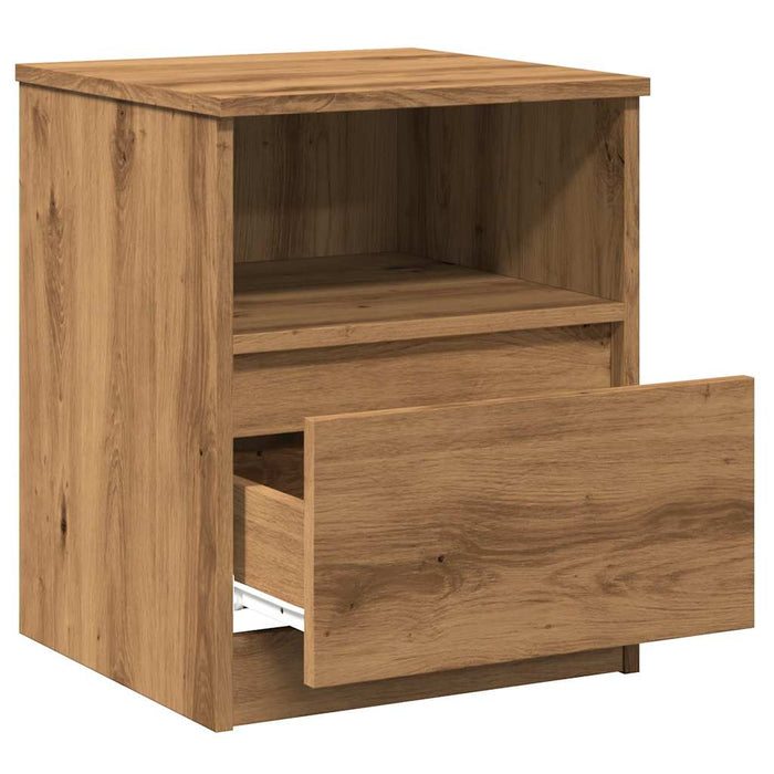 Bedside Cabinet Artisan Oak 40x40x50 cm Engineered Wood