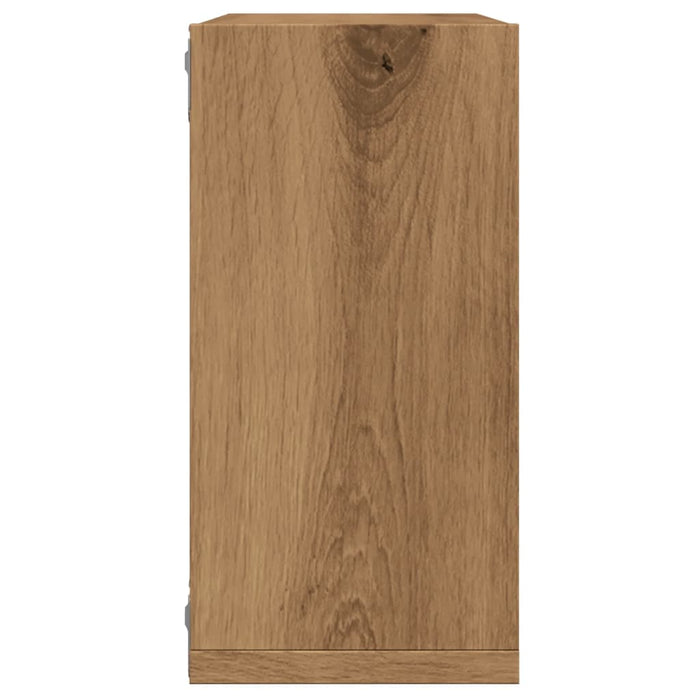 Стенни кубични рафтове 6 бр Artisan Oak 30x15x30 cm Engineered Wood