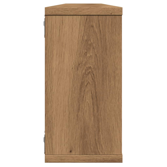 Стенни кубични рафтове 4 бр Artisan Oak 100x15x30 cm Engineered Wood