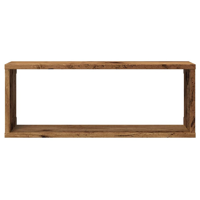 Wall Cube Shelves 4 pcs Old Wood 60x15x23 cm Engineered Wood