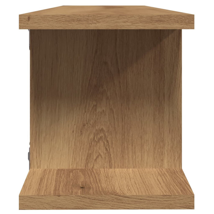 Стенни рафтове 2 бр Artisan Oak 75x18x20 cm Engineered Wood