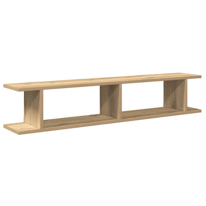 Wall Shelves 2 pcs Artisan Oak 105x18x20 cm Engineered Wood