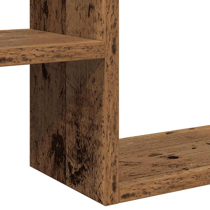 Wall Cube Shelves 2 pcs Old Wood 50x15x50 cm Engineered Wood