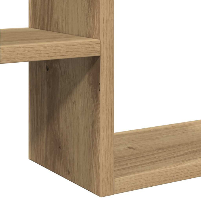 Wall Cube Shelves 2 pcs Artisan Oak 50x15x50 cm Engineered Wood