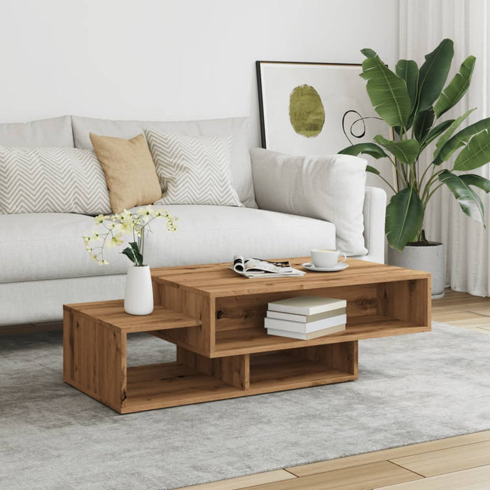 Coffee Table Artisan Oak 105x55x32 cm Engineered Wood