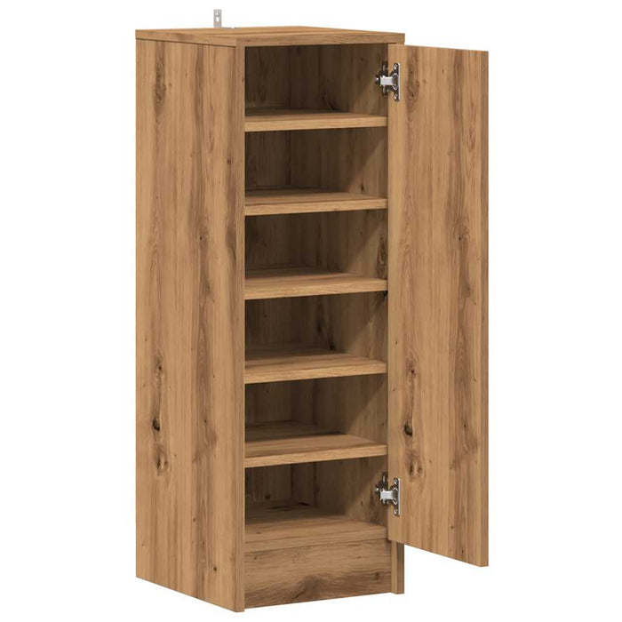 Shoe Cabinet Artisan Oak 32x35x92 cm Engineered Wood