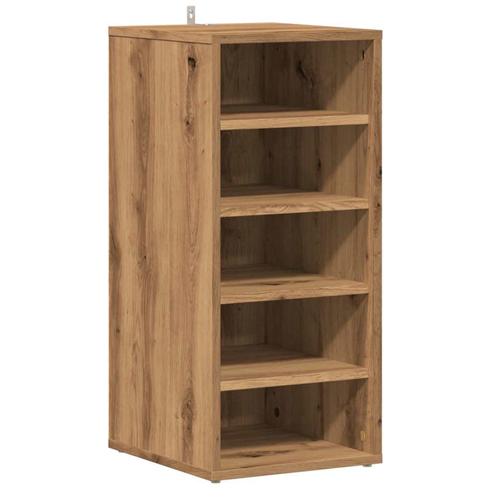 Shoe Cabinet Artisan Oak 32x35x70 cm Engineered Wood