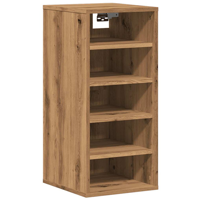 Shoe Cabinet Artisan Oak 32x35x70 cm Engineered Wood