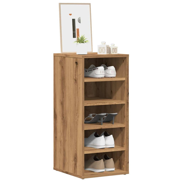 Shoe Cabinet Artisan Oak 32x35x70 cm Engineered Wood