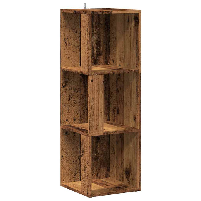 Corner Cabinet Old Wood 33x33x100 cm Engineered Wood