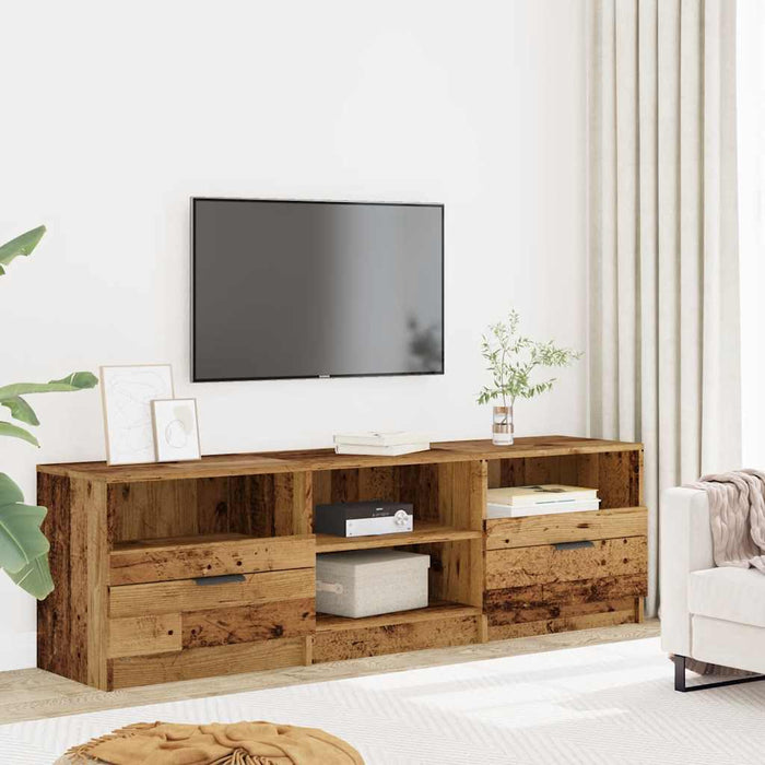 TV Cabinet Old Wood 150x33.5x45 cm Engineered Wood