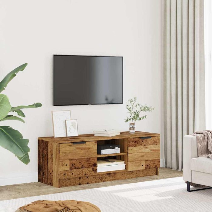 TV Cabinet Old Wood 102x35x36.5 cm Engineered Wood