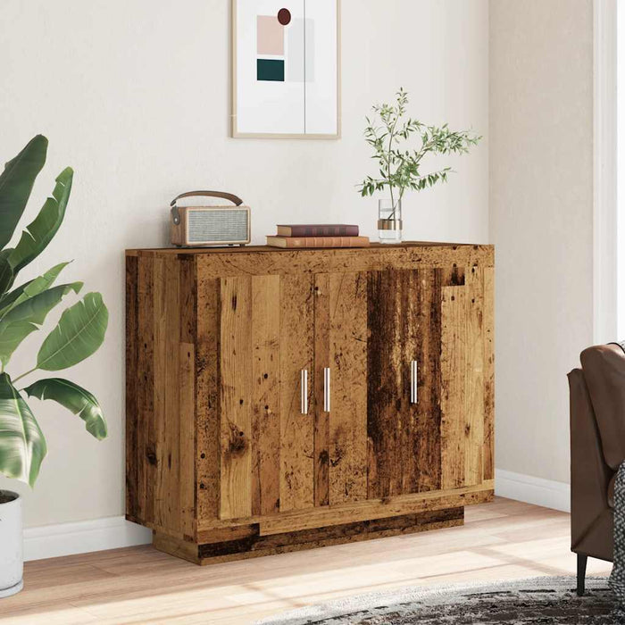 Sideboard Old Wood 92x35x75 cm Engineered Wood