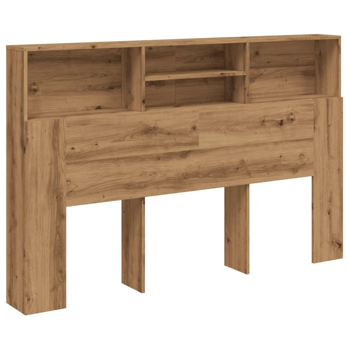 Headboard Cabinet Artisan Oak 160x19x103.5 cm Engineered Wood