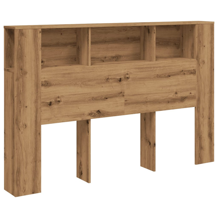 Headboard Cabinet Artisan Oak 160x18.5x103.5 cm Engineered Wood