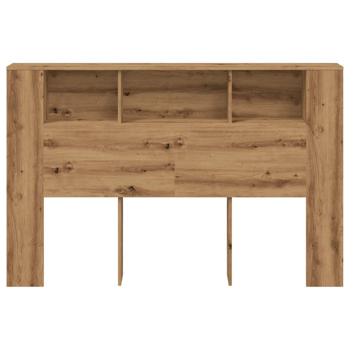 Headboard Cabinet Artisan Oak 160x18.5x103.5 cm Engineered Wood