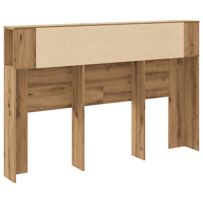 Headboard Cabinet Artisan Oak 160x18.5x103.5 cm Engineered Wood