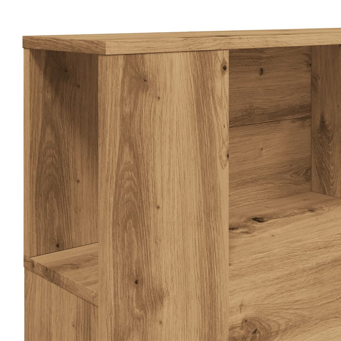 Headboard Cabinet Artisan Oak 160x18.5x103.5 cm Engineered Wood