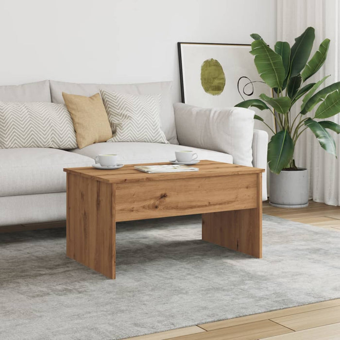 Coffee Table Artisan Oak 80x50.5x41.5 cm Engineered Wood